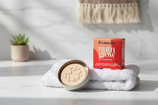 Lamazuna Nutriglow — Στερεό Σαμπουάν με Abyssinian έλαιο 75g