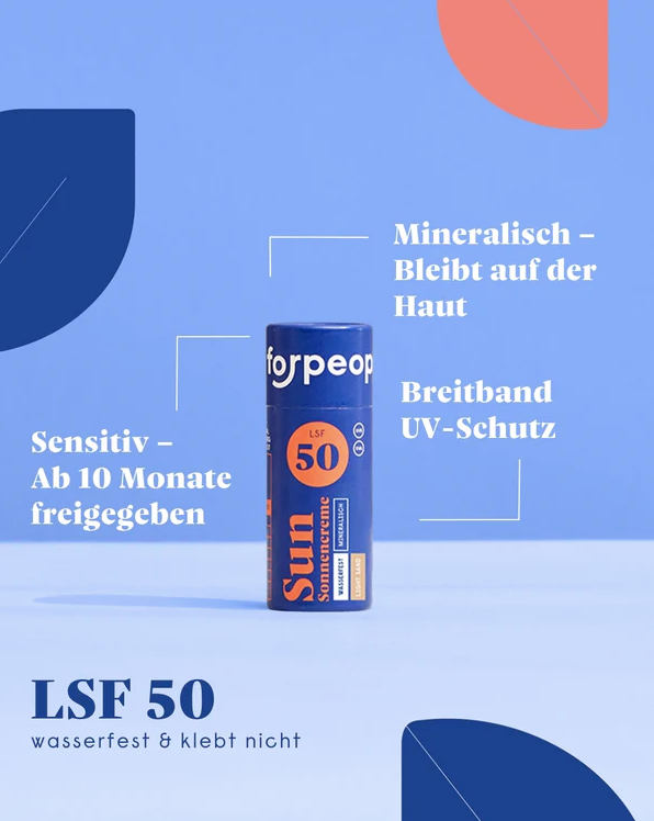 forpeople — Στερεό Αντιηλιακό SPF50 Mini Light Sand 20g