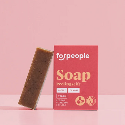 forpeople — Σαπούνι Peeling με Aloe Vera, Καφέ & Πορτοκάλι 75g