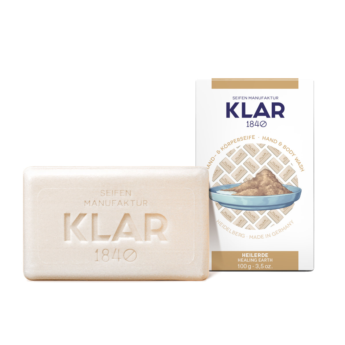 Klar Seifen — Σαπούνι Θεραπευτικής Αργίλου 100g